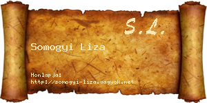 Somogyi Liza névjegykártya